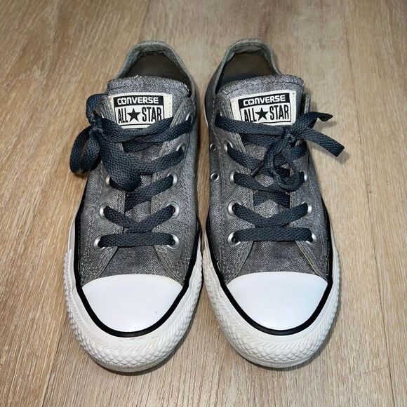 Converse All Star Chuck Taylor Low Top Sneakers, Gray Denim Color, Women’s US 6 - Picture 11 of 11